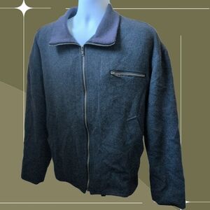 ✨ Mens Vintage Bill Robinson Wool Blend Bomber Jacket Size M